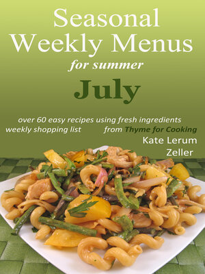 cover image of Seasonal Weekly Menus for Summer